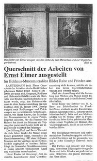 Ernst Eimer, Ausstellung 1997 Lauterbach