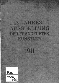 Ernst Eimer, 1911 Ausstellung Frankfurt
