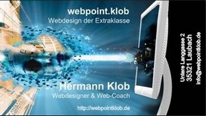webpoint.klob, Webdesigner & Web-Coach